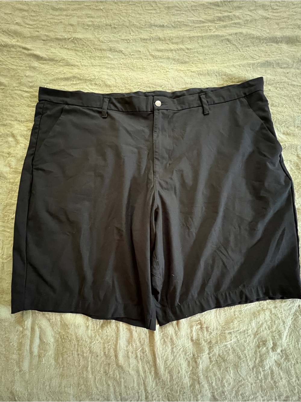 Swiss Tech Men’s Lightweight Preppy Outdoor Black Shorts Size 42 Hidden Pocket